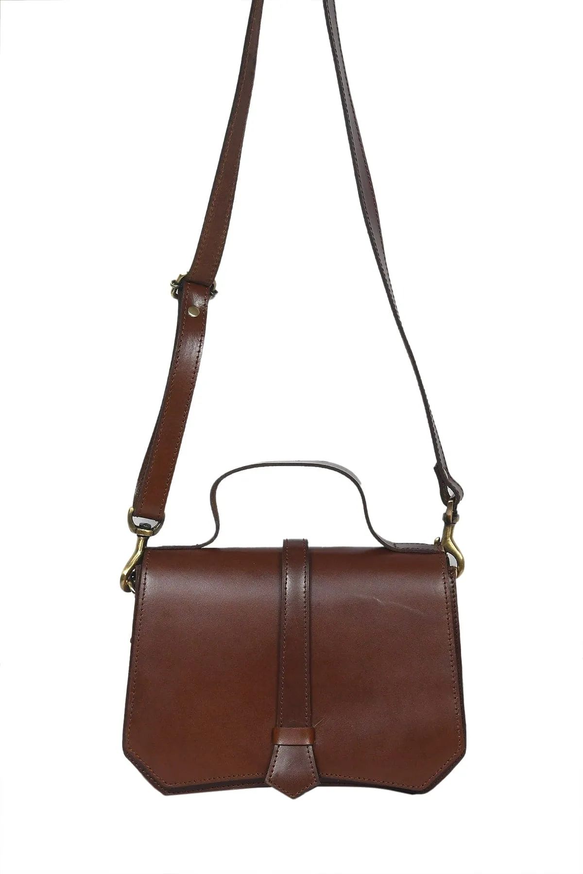 Classic Brown Leather Sling Bag - The Epitome of Style and Functionality.  Art: BG-1415