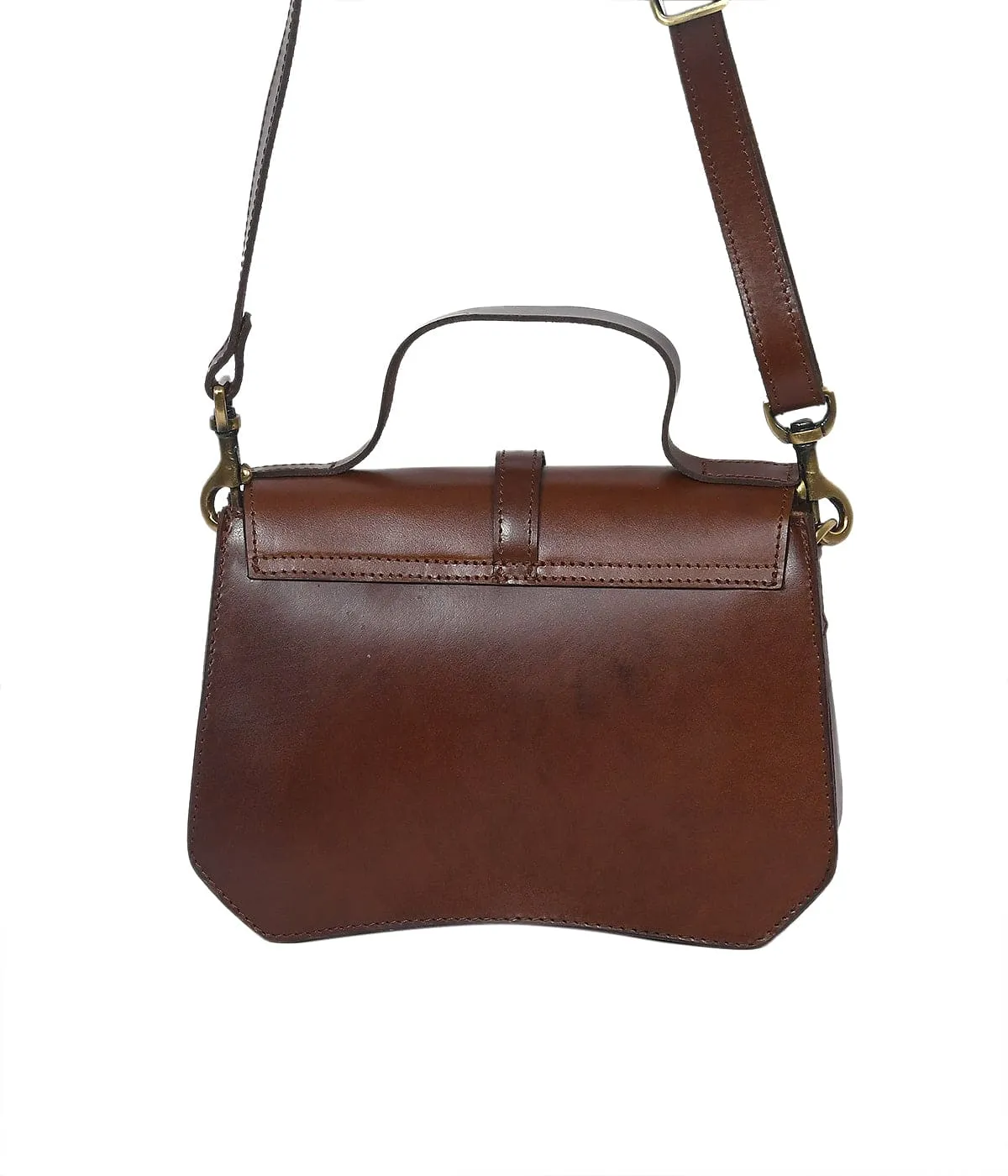 Classic Brown Leather Sling Bag - The Epitome of Style and Functionality.  Art: BG-1415
