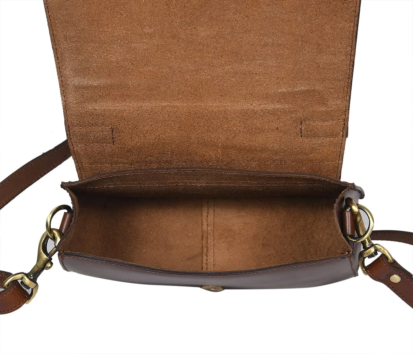 Classic Brown Leather Sling Bag - The Epitome of Style and Functionality.  Art: BG-1415